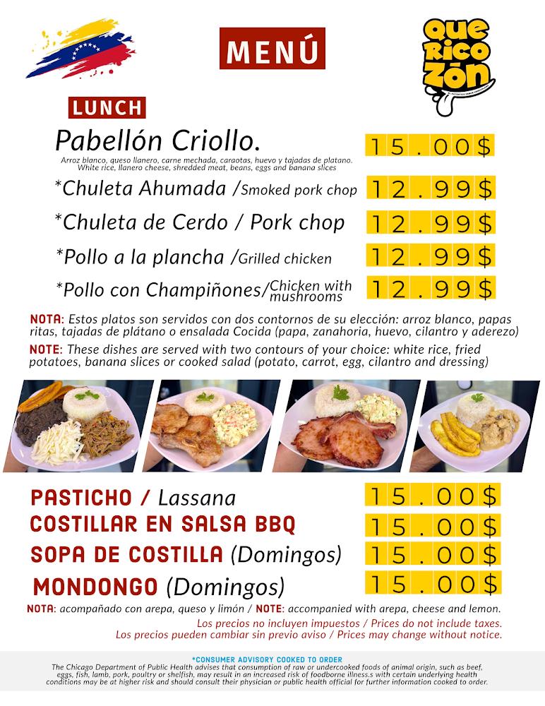 QUERICOZON BELMONT Menu image 1