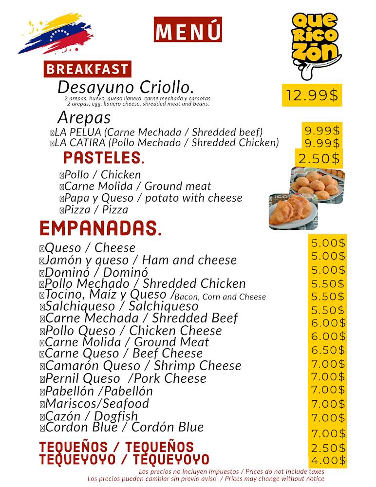 QUERICOZON BELMONT Menu image 3